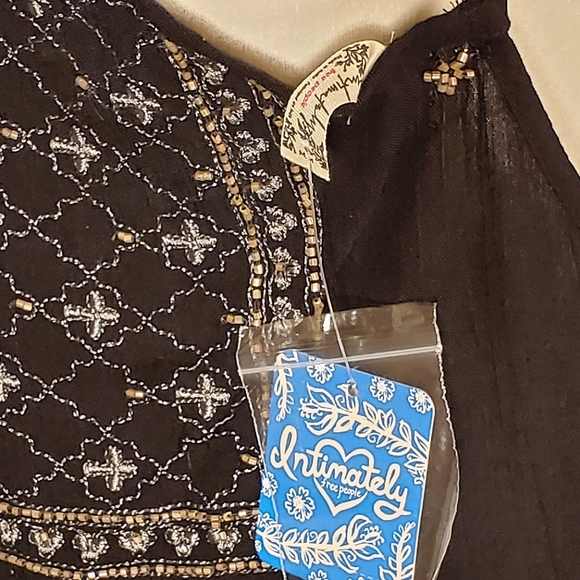 ✨️HP✨️ NWT! Free People Country Nights Embroidered Black Dress, Medium - Picture 8 of 10